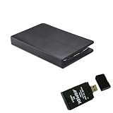 Portfolio Book Cover Carrying Case with Built in Bluetooth Keyboard for Samsung Galaxy Tab 7" with Stand w/ AGPtek USB All in one card reader
