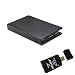 Portfolio Book Cover Carrying Case with Built in Bluetooth Keyboard for Samsung Galaxy Tab 7" with Stand w/ AGPtek USB All in one card reader