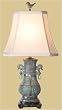 Asian Furniture & D&eacute;cor - 22" Tang Dragon Handle Chinese Vertigre Bronze Vase Oriental Lamp