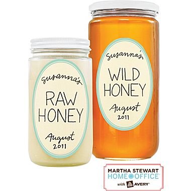 Martha Stewart Home Office with Avery Textured Labels, Oval, 12/Pack