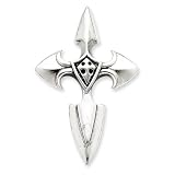 Sterling Silver Gothic Cross Pendant