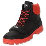 CREATIVE RECREATION Dio Mid Men's Mid-Rise Leather Boots Shoe, Black/Red