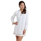 Coolibar UPF 50+ Womens Mandarin Collar Beach Shirt - Sun Protection