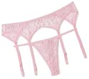 Leg Avenue Women's Queen 2-Piece Lace Garter Belt Set with Matching Thong #888Q
