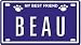 BEAU Dog Name Plate for Dog House. Over 400 Names Availaible. Type in 