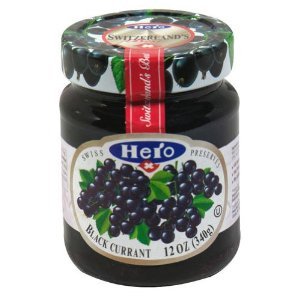 Hero Swiss Preserves Black Current, 12oz