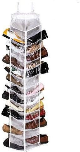 30 Pairs Shoes Away Hanging Organizer Organize Space Closet Tv Holder Over Door