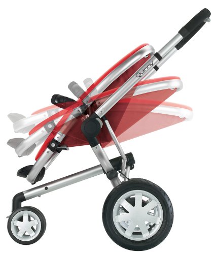 Imagen 4 de Quinny 60304990 Buzz 3 - Silla de paseo con cesta, capota, protector para la lluvia y adaptador para capazo (3 ruedas), color rojo