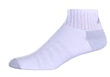New Balance Q4 Sock, White/Grey, Large New Balance Q4 Sock, White/Grey, Large