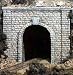 HO Single Tunnel Portal, Cut Stone
