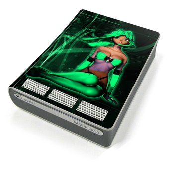 Ghost In The Box (Green) Design Xbox 360 HD DVD Decorative Protector Skin Decal Sticker