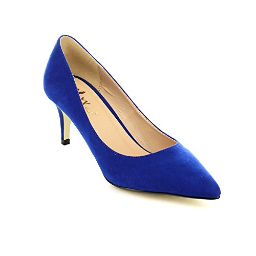 Mixx shuz MERIDA-02 Women's Clsoed Pointed Toe Fashion Mid Heel Work Pumps