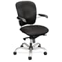 Black Fabric,Black Frame HON Perpetual 4300 Series Mid Back Chair