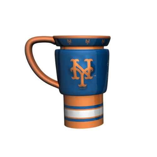 MLB New York Mets Boelter 16 Ounce Sculpted Travel Mug