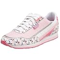 Skechers Cali Women's Make Believe Flat,White/Pink,5 M