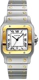 Santos Galbee Stainless Steel and 18K Gold Watch