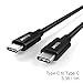 USB 3.1 Type C Cable, Type C to Type C, JOTO USB-C 3.1 Type-C Male to Type C Male Charging Cable Data Cable for Apple New MacBook, Chromebook Pixel, and more (Type C Male to Male, Black, 3.3ft/1m)