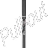 TaylorMade Tour Burner Men's Burner Steel Individual Iron Shaft (7 Iron, Regular flex)