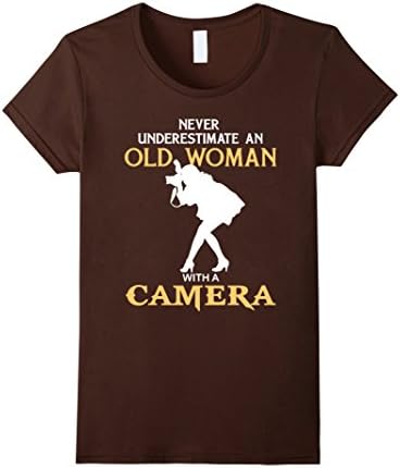Women's Camera Shirt - Photography Lovers T-Shirt XL Brown
