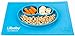 Placemat and Plate Suction Silicone by Lilbaby (Smiley Face, Light Blue)