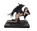 Gothic Raven Winged Dark Angel With Rose Statue Figure