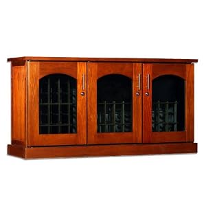 Le Cache Contemporary Credenza - Provincial Cherry finish by Le Cache Premium Wine Cabinets