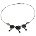 Romantic Gift for Her Silver Lapiz Gemstone Necklace 16 inches