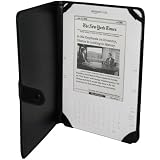 Igadgitz Luxury Black Genuine Leather Case Cover Sleeve For Amazon Kindle 2 Global Wireless 6"