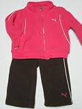 PUMA（プーマ） ベビーフリース上下セット3M-6M（ピンク×ブラウン）♪並行輸入