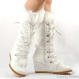 Splash Ocean17 Knee-High Boots 6 White