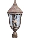 Maxim Lighting - 40201WGET : Whitter VX 3-Light Outdoor Pole/Post Lantern - Earth Tone