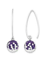 Sterling Silver Swarovski Elements Manhattan Spirit Ball Earrings