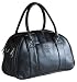 Lassig Fashion Shoulder Diaper Bag, Faux Leather Black