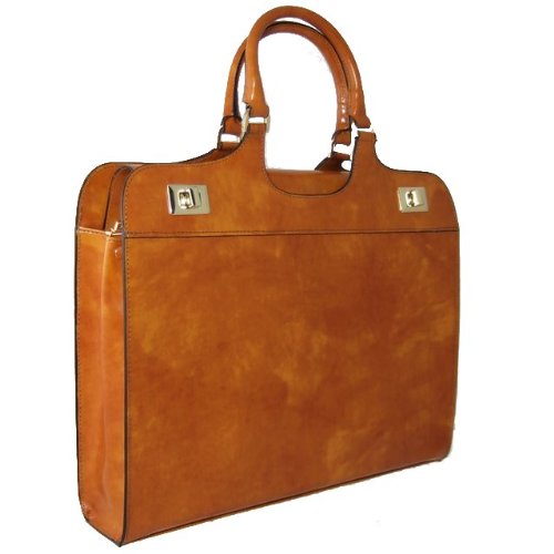 Vintage Valor Womens Double Gusset Italian Briefcase
