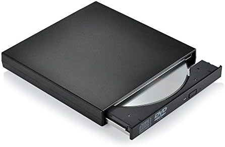 FLFLK USB 2.0 Portable External CD DVD Drive with Combo CD-RW Burner Reader (Black)