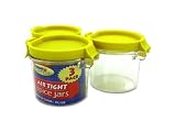 Airtight spice jars, package of 3, assorted colors - Pack of 36 Airtight spice jars, package of 3, assorted colors - Pack of 36