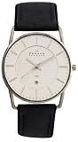 Skagen Herrenarmbanduhr Slimline Edelstahl Kalbsleder 241 LSLC