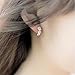 Sannysis Fashion Women Silver Flower Plated Crystal Rhinestone Stud Earrings