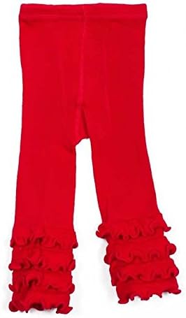 SKEANIE Tights Ruffle Red 4 to 5 Years