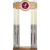 NHL Phoenix Coyotes 2 piece Wood and Mirror Wall Cue Rack