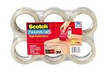 Scotch Super-Strong Packing Tape, 1 3/4 Inches x 54 Yards, 6-Roll Pack