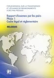 Forum Mondial Sur La Transparence Et L' Change de Renseignements Des Fins Fiscales: Rapport D'Examen Par Les Pairs Forum Mondial Sur La Transparence E-