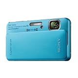 Sony Cyber-Shot DSC-TX10 16.2 MP Waterproof Digital Still Camera with Exmor R CMOS Sensor, 3D Sweep Panorama, and Full HD 1080/60i Video (Blue)