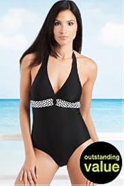 Halterneck Empire Line Swimsuit