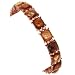 Burnished Copper Tone Square Stretch Bracelet