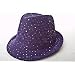 41syAJ89LtL. AA75  Sparkle Glitter Fedora / Purple / Red Hat Lady Society
