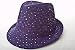 Sparkle Glitter Fedora / Purple / Red Hat Lady Society