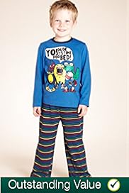 Younger Boys Pure Cotton Yo Dude Pyjamas