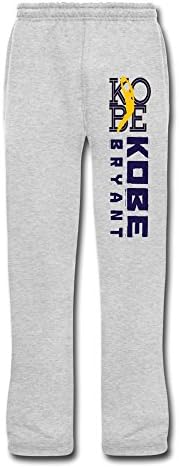 HTAD Men's Kobe Bryant NBA Superstar 24# Training Running Pants Ash Size M