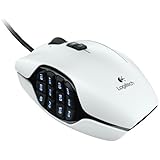 Logitech G600 MMO Gaming Mouse, White